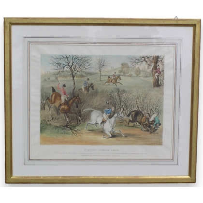 Engraving ‘St Albans Steeplechase’, by Moinat SA – Antiques and decorative items – Engravings, lithographs