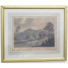 Engraving ‘One Mile From Gretna’, painted on Moinat SA – Antiques and decorative items – Engravings, lithographs