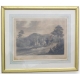 Gravure "One Mile From Gretna", peinte