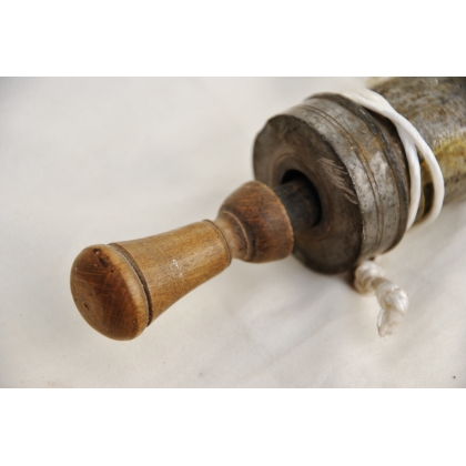Pewter and wood enema set at Moinat SA – Antiques and home décor