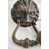 "Lion's Head" door knocker in burnished brass at  Moinat SA  - Antiques and home décor