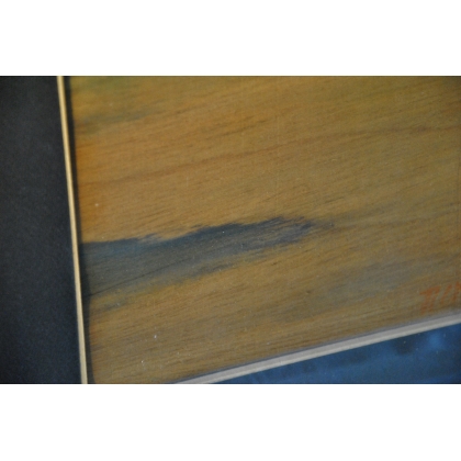 Aquarelle sur bois "Samba" signée C.  sur Moinat SA  - Antiquités décoration -  Gouaches, Aquarelles, Pastels