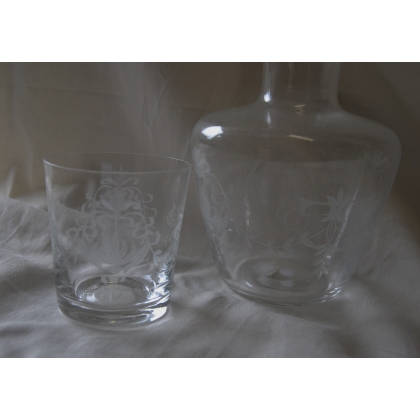 "Lotus" carafe and glass set for the dining table  Moinat SA  - Antiques and home décor
