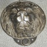 Heurtoir rond \"Tête de lion\" en laiton