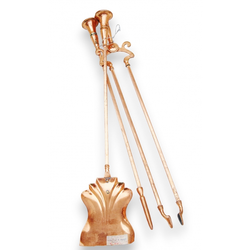  Outils de cheminée (pelle, pince et sur  Moinat SA  - Antiquités décoration
