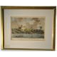Gravure "Vue de la ville d'Estavayer,