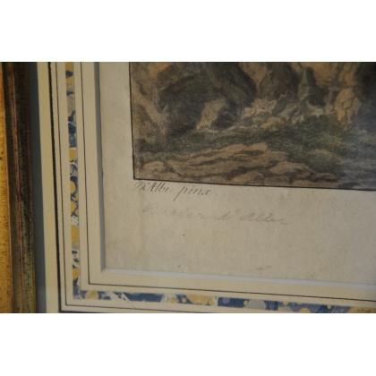 Engraving ‘La Cascade de Chede’ by D’ALBE on Moinat SA – Antiques and decorative items – Engravings, lithographs