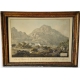 Gravure "Vue du Château de Reichenau