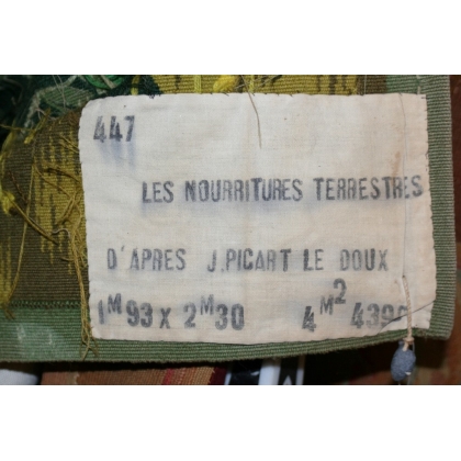  Tapisserie "Les Nourritures terrestres". sur  Moinat SA  - Antiquités décoration