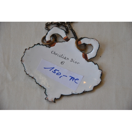Collier de bouteille émaillé \"Cinzano\"