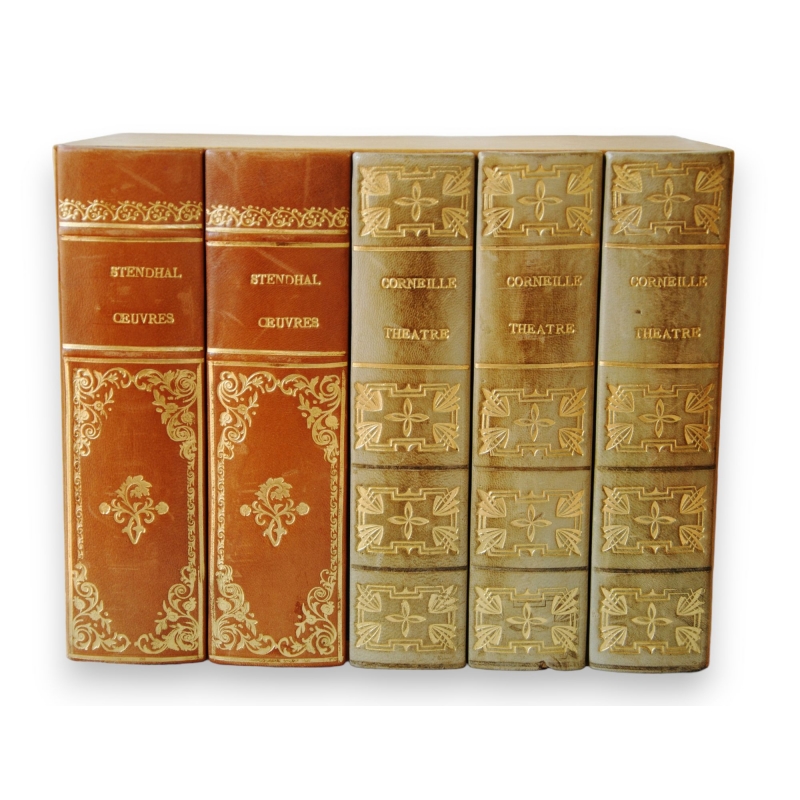 Element Fake Books Leather Wrapped Decor Moinat Sa Antiquites