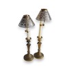 Pair of Louis XVI bronze candlesticks by  Moinat SA  - Antiques and home décor