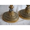 Pair of Louis XVI bronze candlesticks by  Moinat SA  - Antiques and home décor