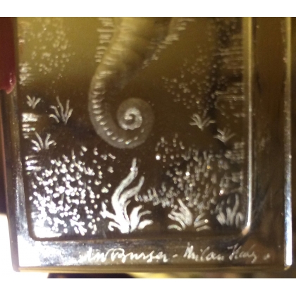 Small ‘Seahorse’ box, signed ‘Milan’ on ‘Moinat SA’ – Antiques and decorative items