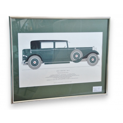 Car engraving "1929 STUTZ 36.4" by Moinat SA – Antiques and decorative items – Engravings, lithographs