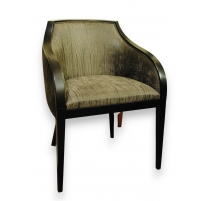 Fauteuil "Bridge" en hêtre mat