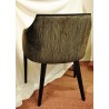 Fauteuil \"Bridge\" en hêtre mat