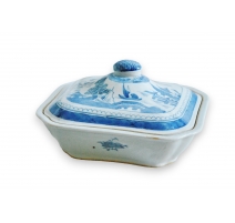 Légumier avec couvercle en porcelaine