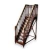 Decorative mahogany and brass staircase at  Moinat SA  - Antiques and home décor