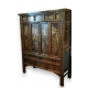 Armoire Chinoise en bois laqué et décor