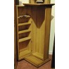 Solid oak CD/DVD cabinet with opening doors at Moinat SA – Antiques and home décor