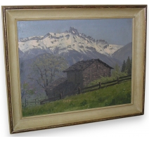 Tableau "Chalet devant la Dent de Morcles"