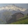 Paintings | Painting: ‘Chalet in front of Les Diablerets’, Moinat SA  – Antiques and home décor