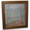 Tableau "Jura en automne", signé L.