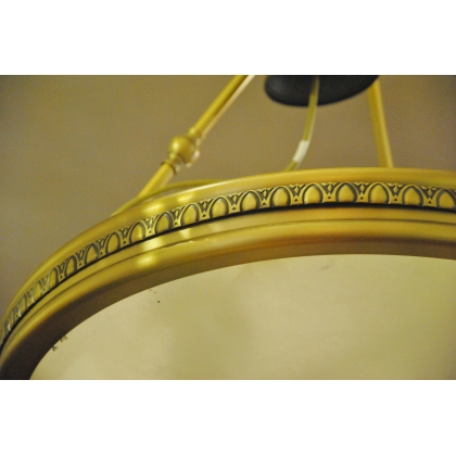 3-light ceiling light in patinated bronze by Moinat SA – Antiques and home décor