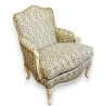 White lacquered Regency-style armchair by Moinat SA – Antiques and home décor