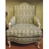White lacquered Regency-style armchair by Moinat SA – Antiques and home décor
