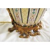 Yellow porcelain lamp with metal fittings  Moinat SA  - Antiques and home décor