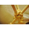  Guéridon "Flèches" en bois doré et sur  Moinat SA  - Antiquités décoration