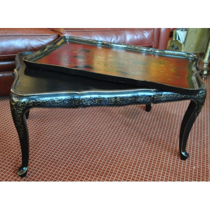  Table basse style Louis XV en laque sur  Moinat SA  - Antiquités décoration