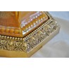 Vase en porcelaine brune et montures en
