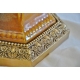 Vase en porcelaine brune et montures en