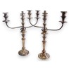  Paire de chandeliers anglais en métal sur  Moinat SA  - Antiquités décoration