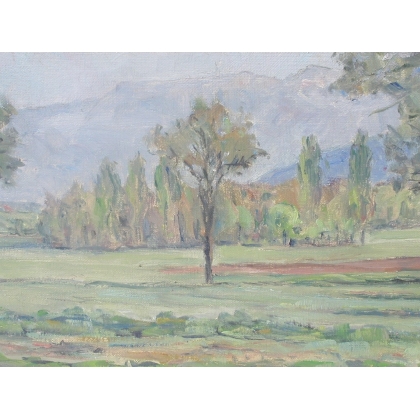 Paintings | Painting entitled ‘Sous Vandoeuvres’. Moinat SA  – Antiques and home décor