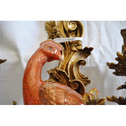 "Parrot" wall light, right-hand version, 2 lights, by Moinat SA – Antiques and home décor