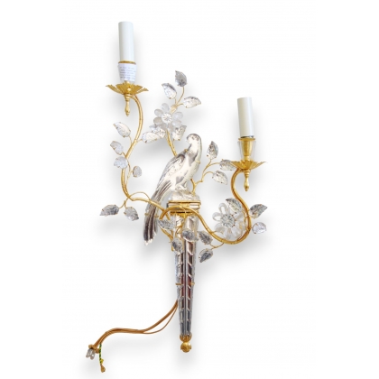  Applique "Perroquet" gauche à 2 lumière sur  Moinat SA  - Antiquités décoration