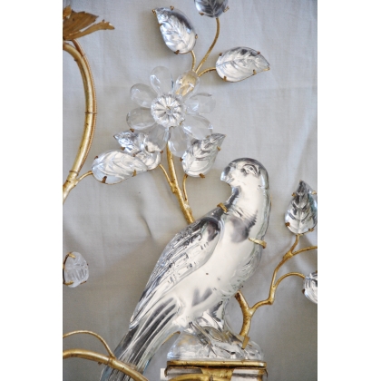 'Parrot' wall light, left-hand version, 2-bulb, by Moinat SA – Antiques and home décor