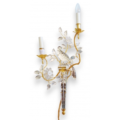  Applique "Perroquet" droite à 2 lumière sur  Moinat SA  - Antiquités décoration