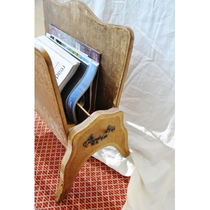 Louis XV-style leather magazine rack at  Moinat SA  - Antiques and home décor