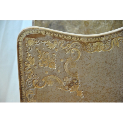 Louis XV-style leather magazine rack at  Moinat SA  - Antiques and home décor