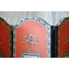 Pink 4-panel folding screen by Moinat SA – Antiques and home décor