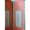Pink 4-panel folding screen by Moinat SA – Antiques and home décor