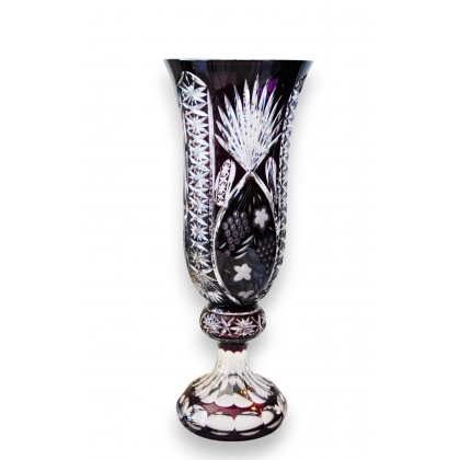  Vase en cristal violet sur  Moinat SA  - Antiquités décoration