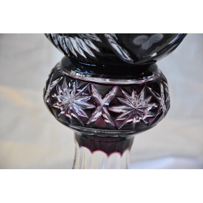  Vase en cristal violet sur  Moinat SA  - Antiquités décoration