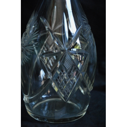 "Étoiles" cut crystal carafe from Moinat SA – Antiques and home décor