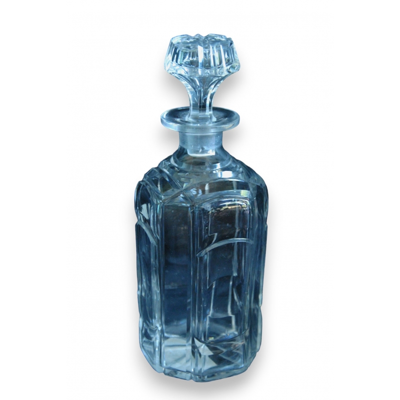 Octagonal cut crystal carafe by Moinat SA – Antiques and home décor